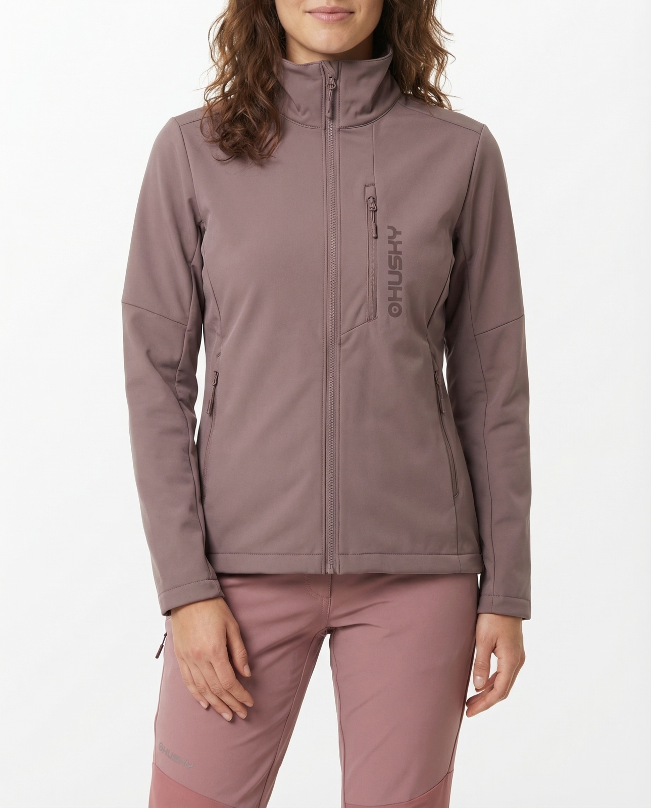 Husky Salfa L XXL, faded pink Dámská softshell bunda