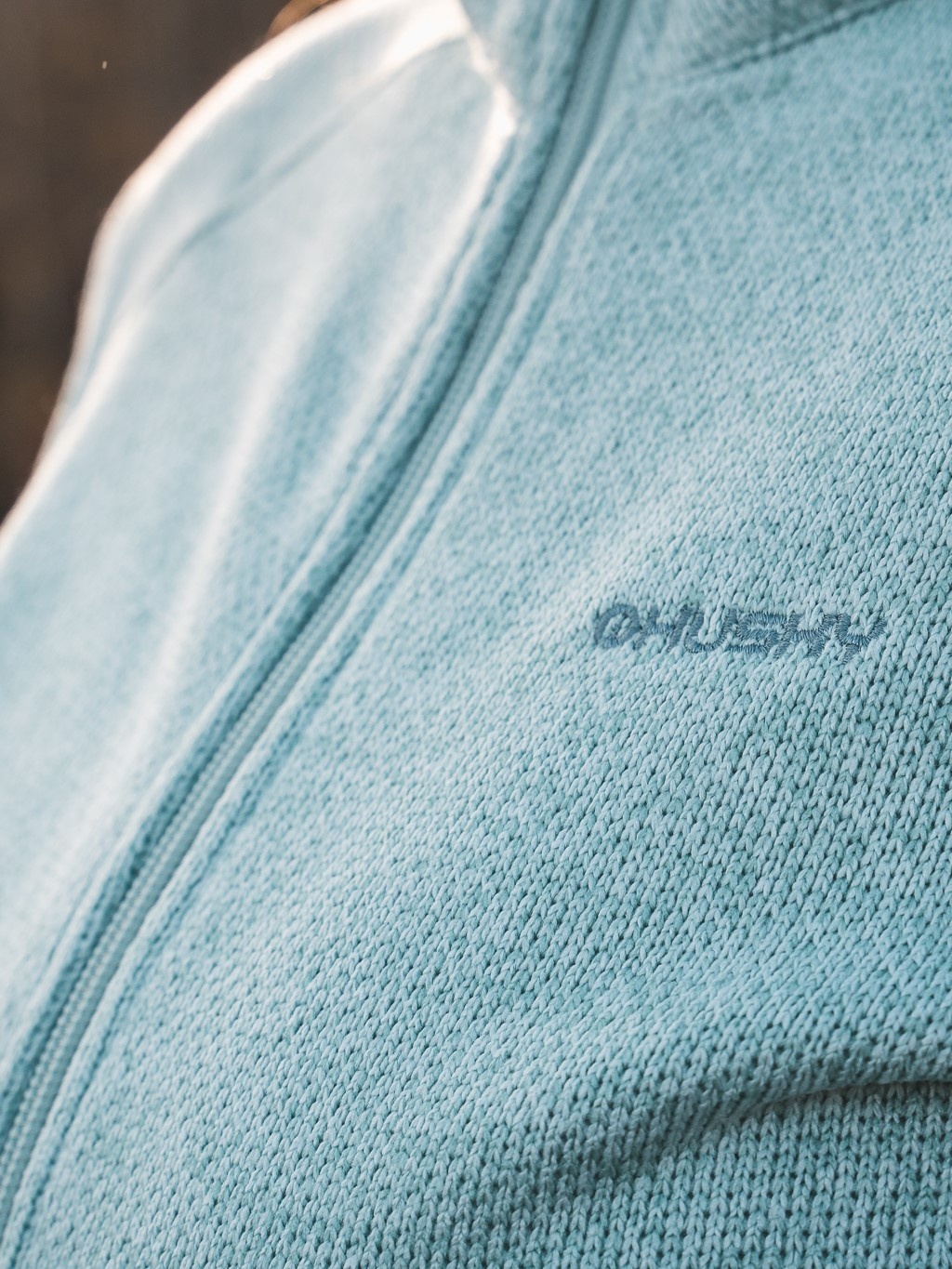 Husky Alan L XXL, light mint Dámský fleecový svetr na zip (obrázek 7)