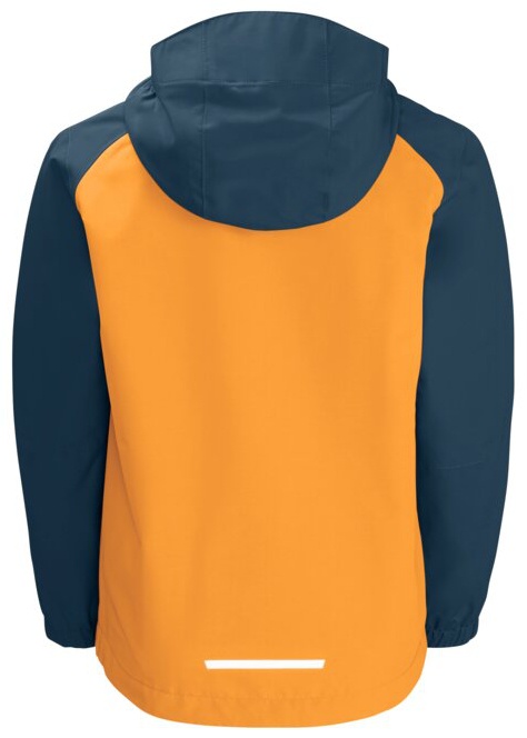 Jack Wolfskin Tucan K 176, orange pop Dětská bunda na zip