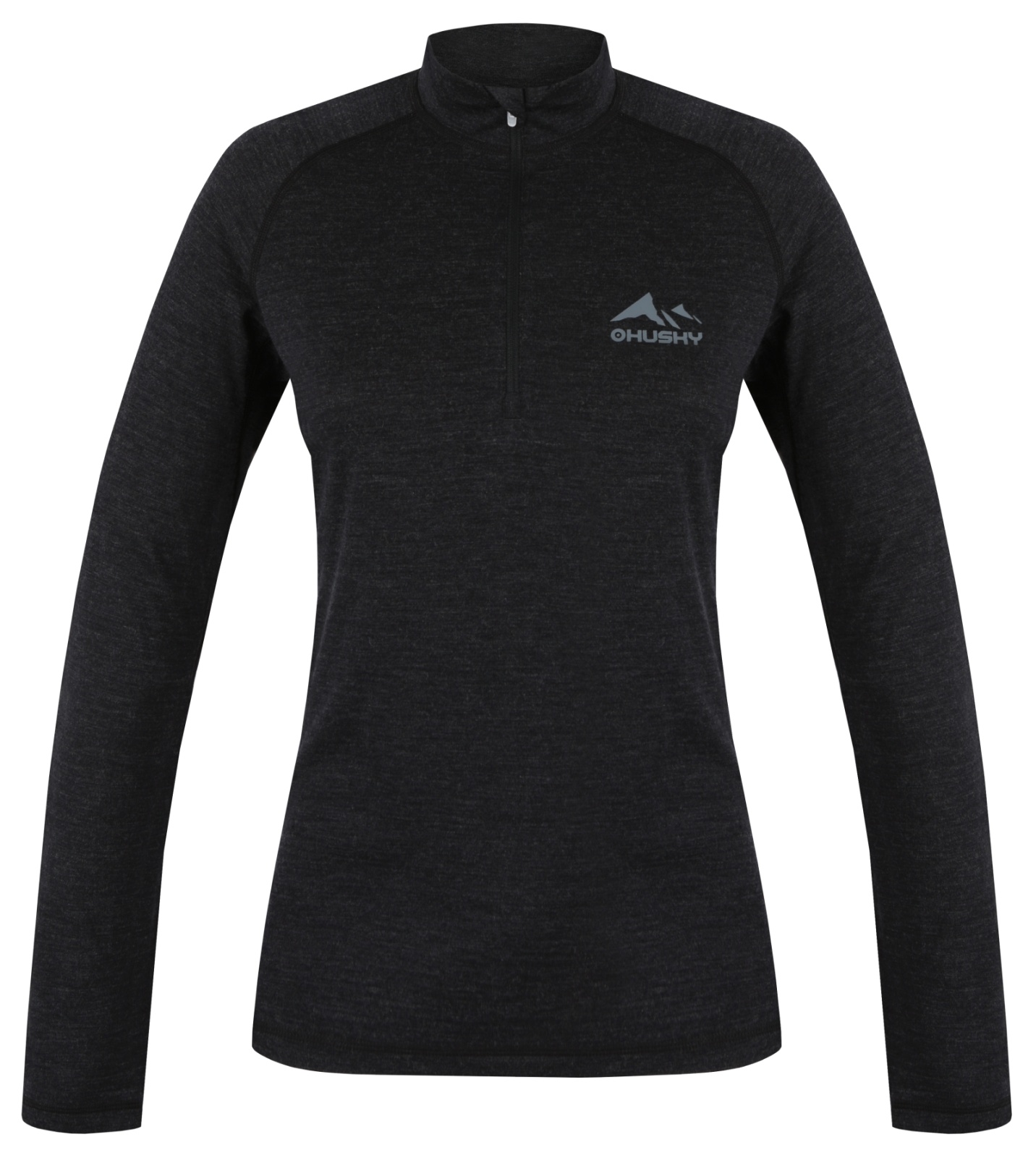 Husky Merow Zip L L, black Merino termoprádlo triko (obrázek 3)
