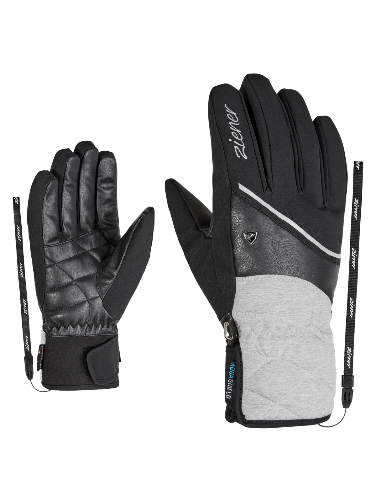 Ziener KAIKA AS® AW LADY 7,5, light melange Dámské rukavice