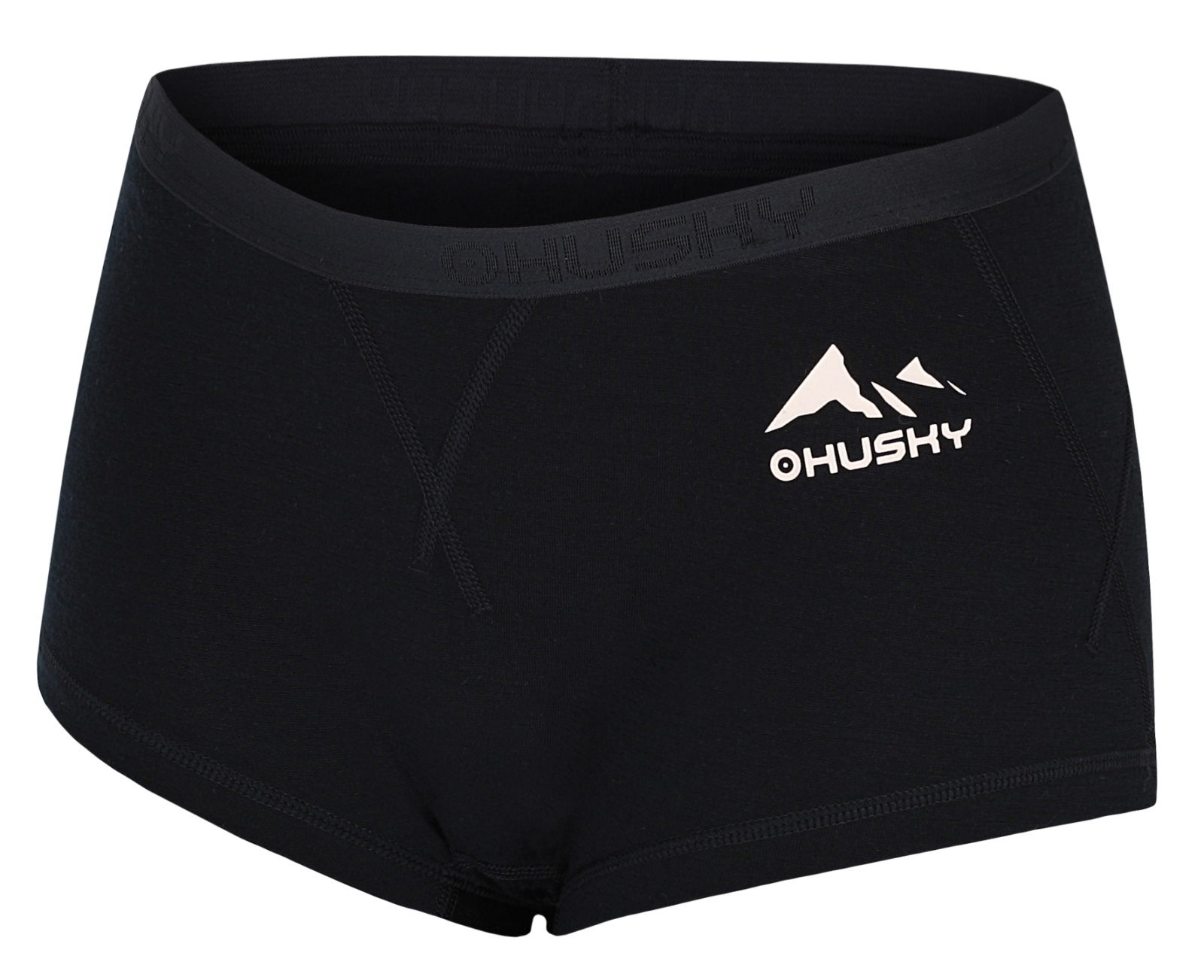 Husky Meties L L, black Merino termoprádlo Kalhotky