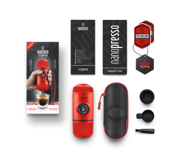 Wacaco Nanopresso + pouzdro lávově červená Kávovar (obrázek 7)
