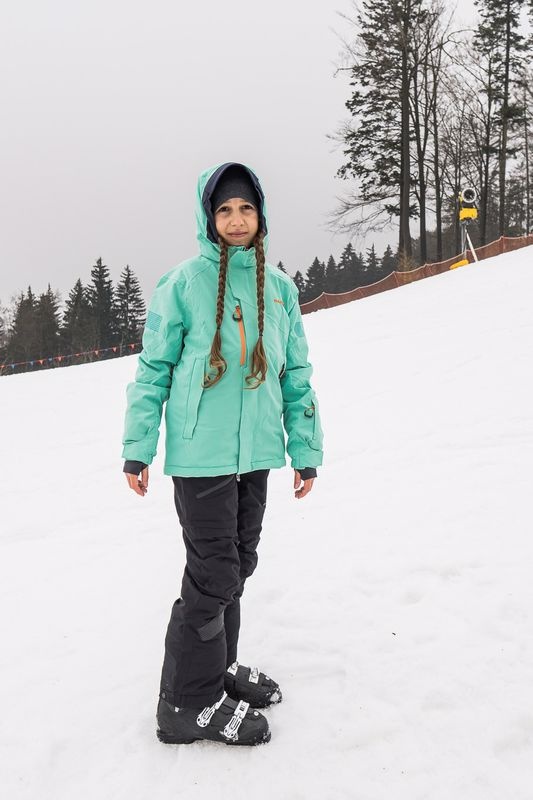 Husky Gonzal Kids 140, turquoise Dětská ski bunda (obrázek 4)