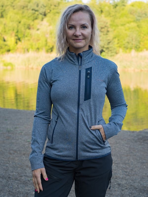 Husky Ane L S, lt. green Dámská mikina na zip