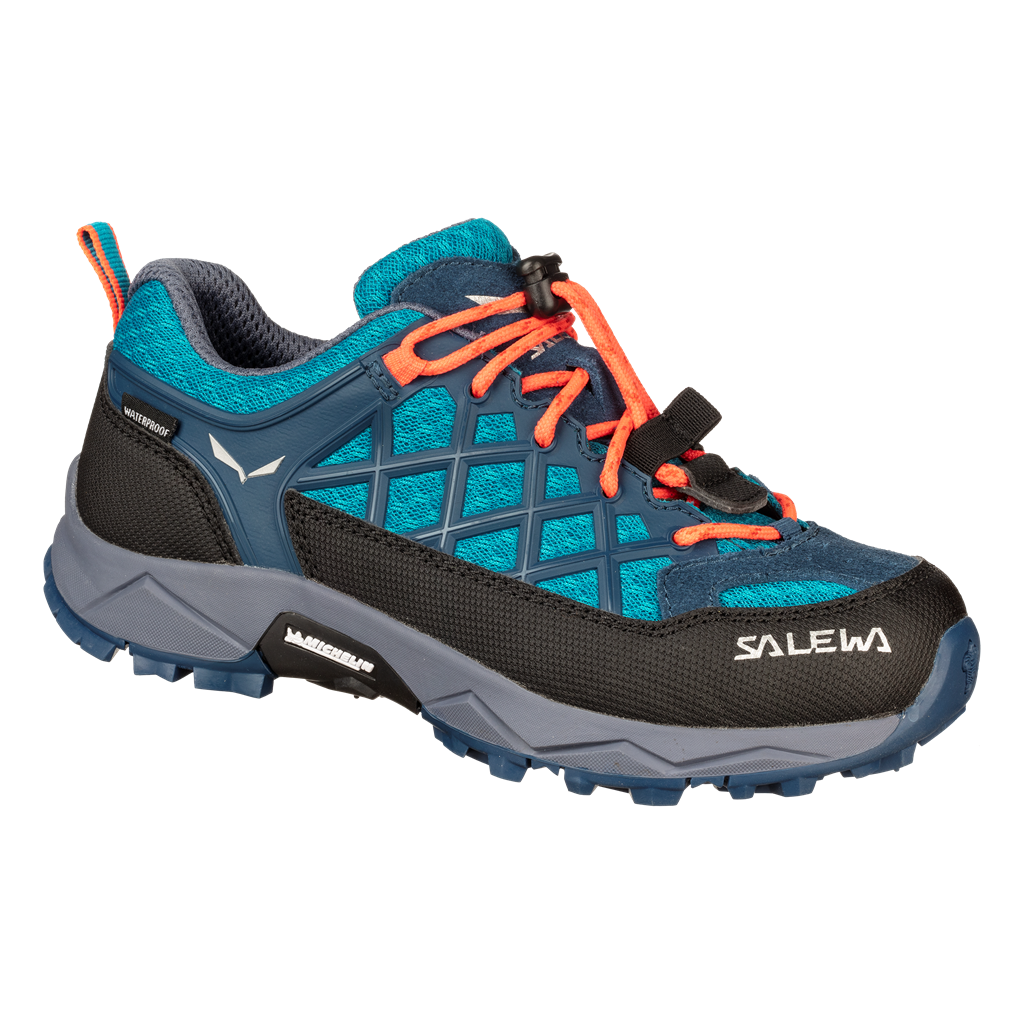 Salewa Wildfire WP EU 35, Caneel Bay/Fluo Coral Dětské boty