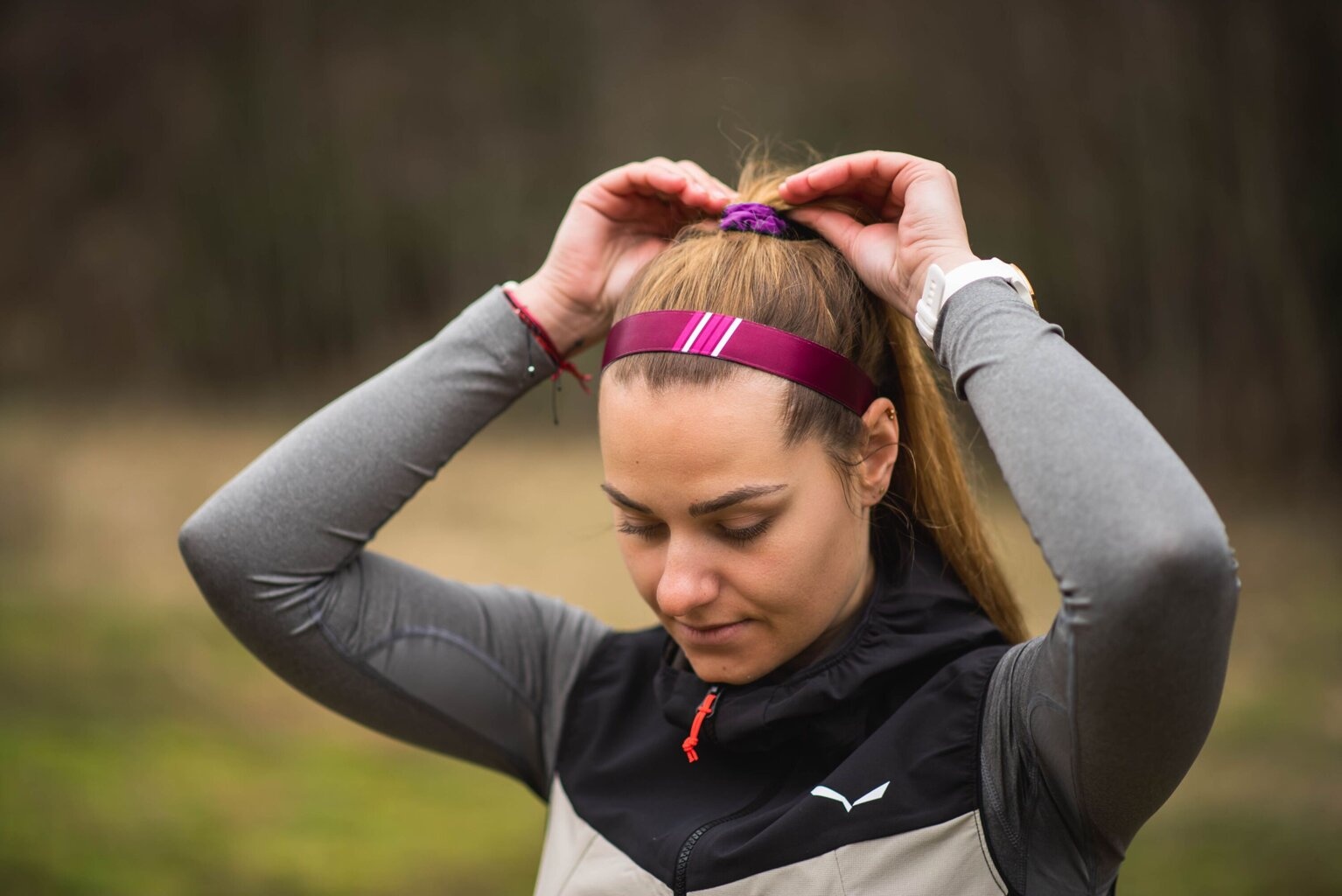 Bjež STYLE TRACK grey pink Čelenka (obrázek 9)
