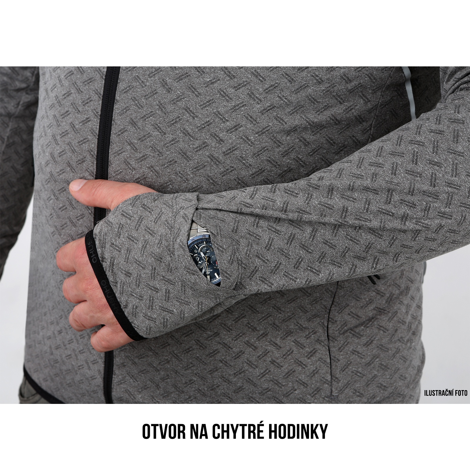 Husky Astel M XXL, černá Pánská mikina na zip (obrázek 10)