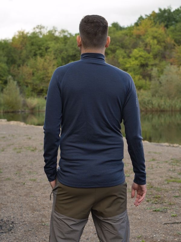 Husky Aron Zip M L, blue Pánská merino mikina (obrázek 11)