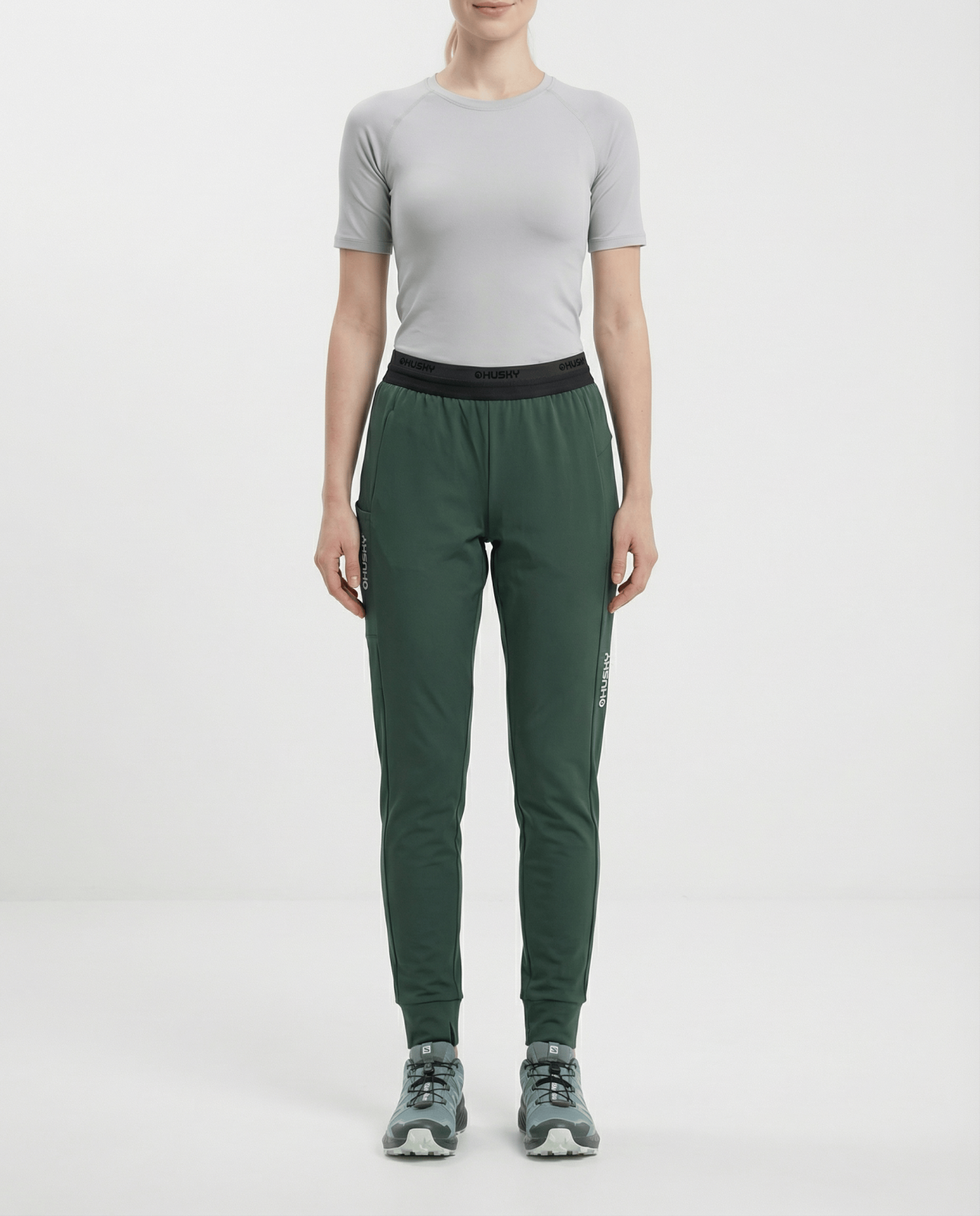 Husky Keria L L - long, green Dámské outdoor kalhoty