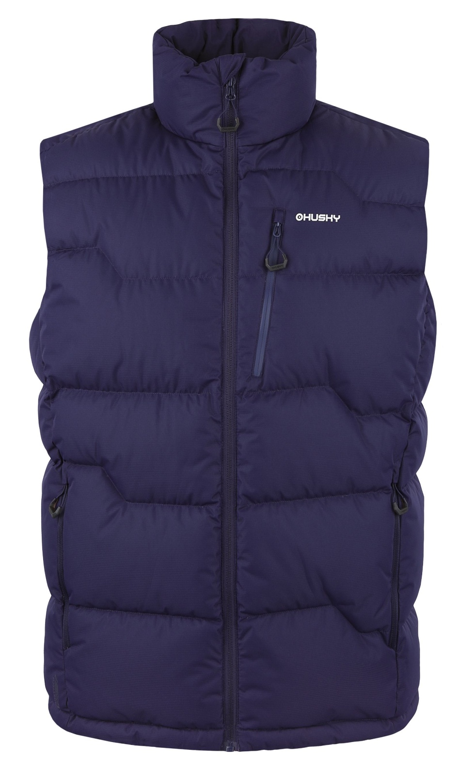 Husky Deep M L, dark blue Pánská péřová vesta na zip (obrázek 3)