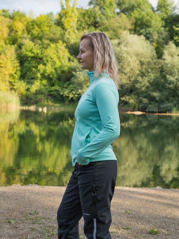 Husky Artic Zip L L, turquoise Dámská mikina na zip (obrázek 5)