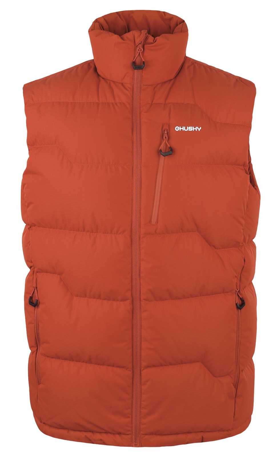 Husky Deep M M, dark orange Pánská péřová vesta na zip (obrázek 3)