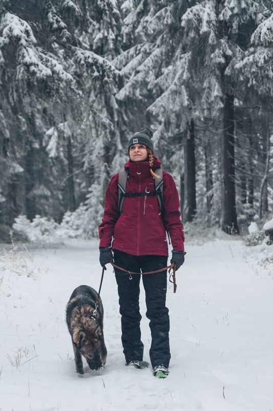 Husky Montry L XL, bordo Dámská lyžařská bunda (obrázek 4)
