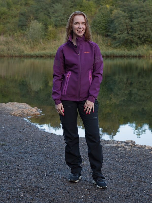 Husky Scooby L XL, deep wine Dámská softshell bunda (obrázek 4)