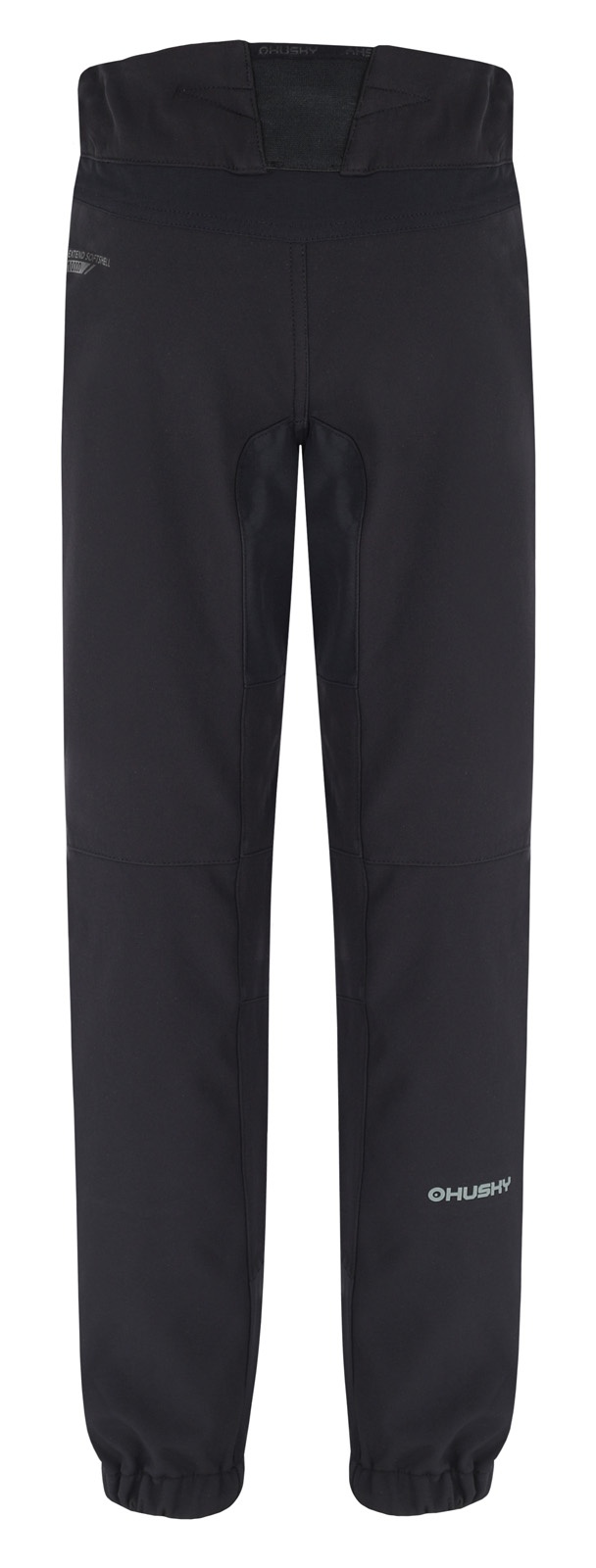 Husky Keson K 122-128, black Dětské softshell kalhoty