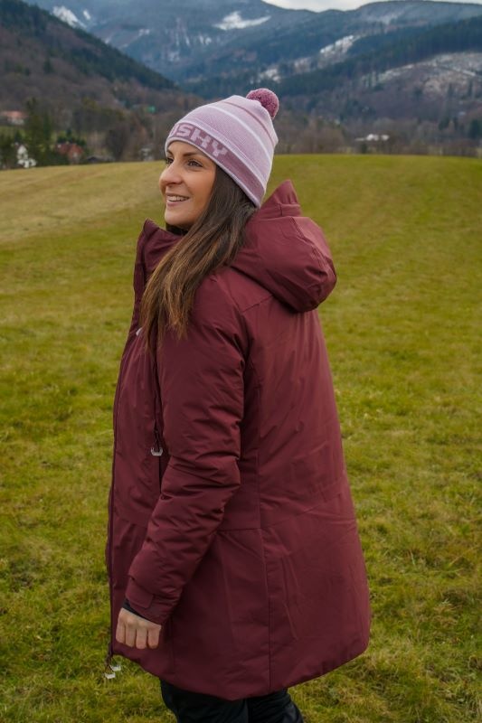 Husky Naveli L XXL, dark bordo Dámský hardshellový plněný kabát (obrázek 8)