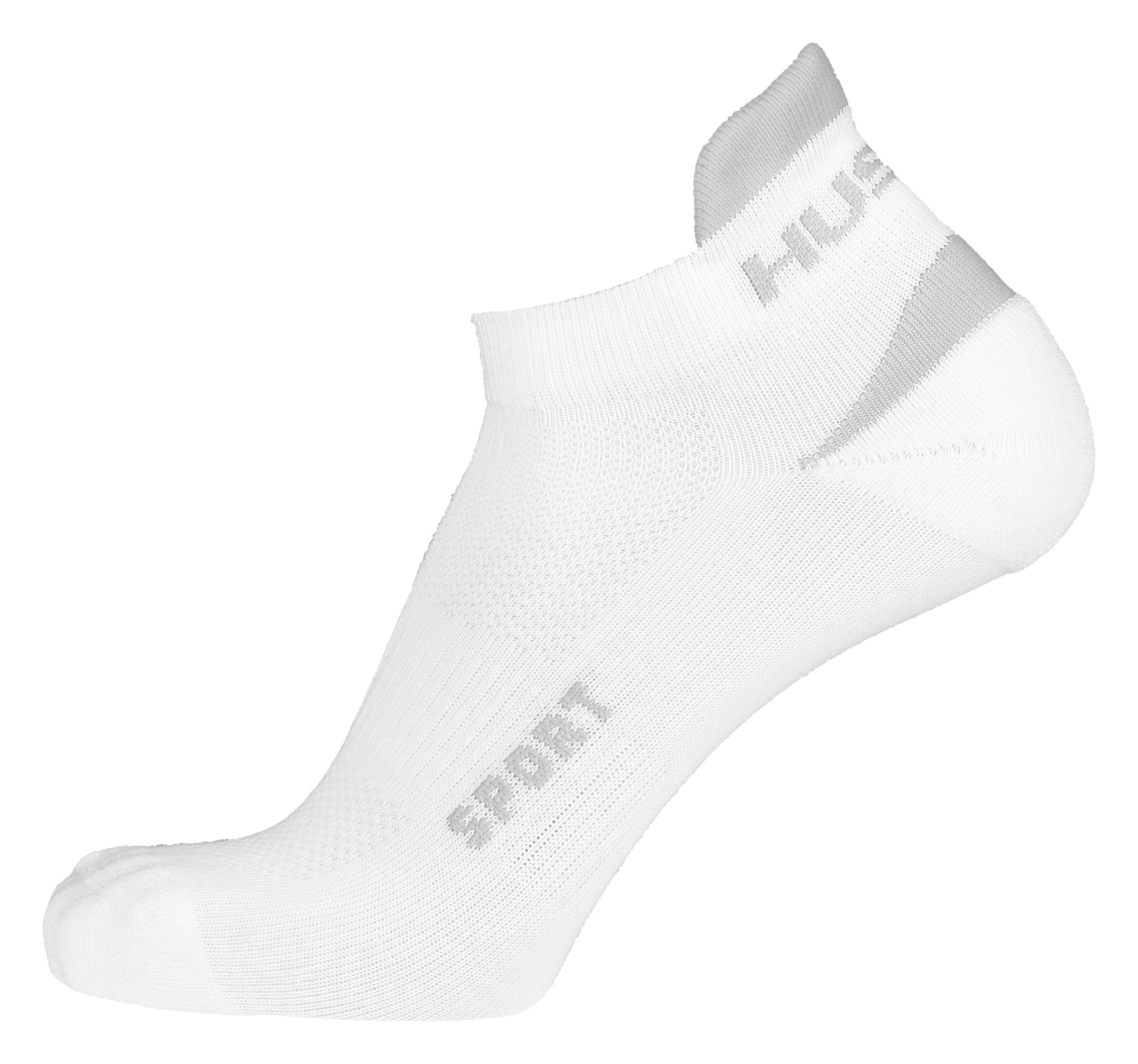 Husky Sport L (41-44), bílá/šedá Ponožky