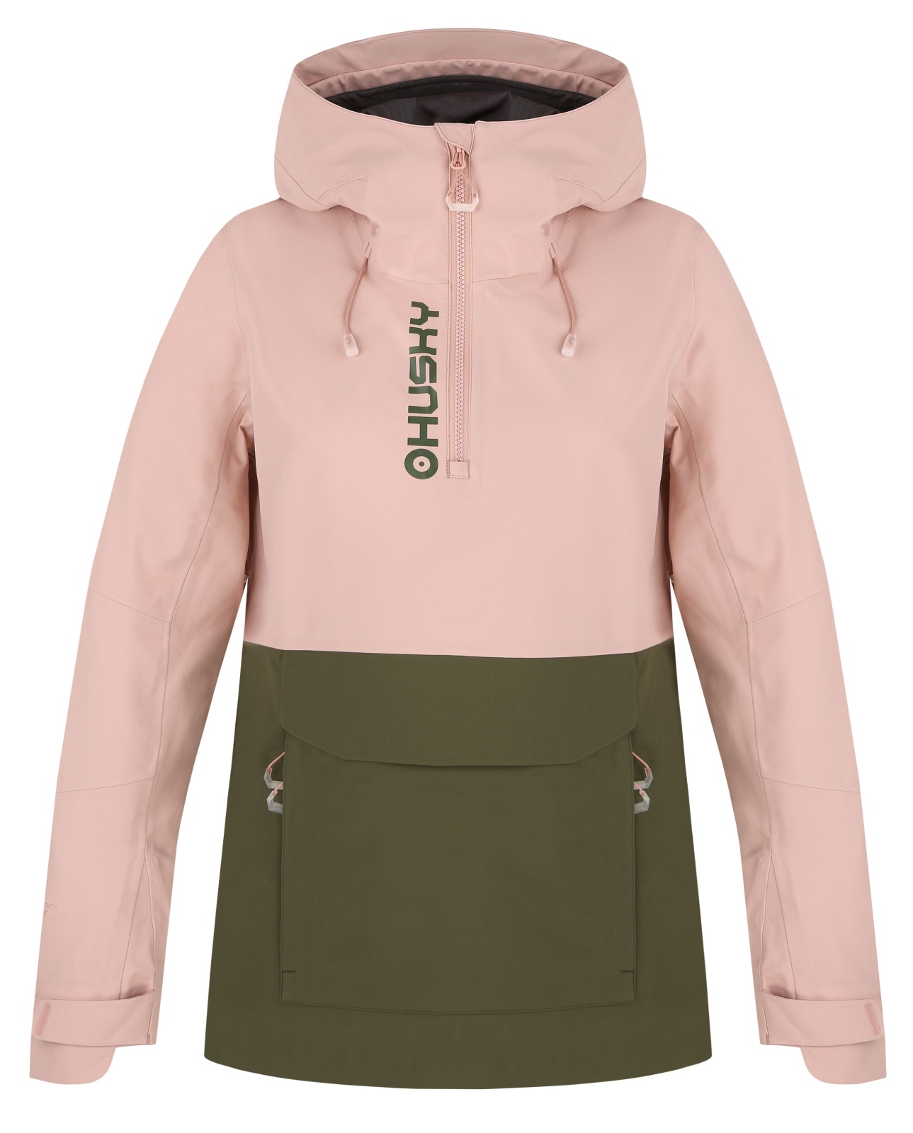 Husky Nabbi L XL, lt. pink/khaki Dámská outdoor bunda (obrázek 3)