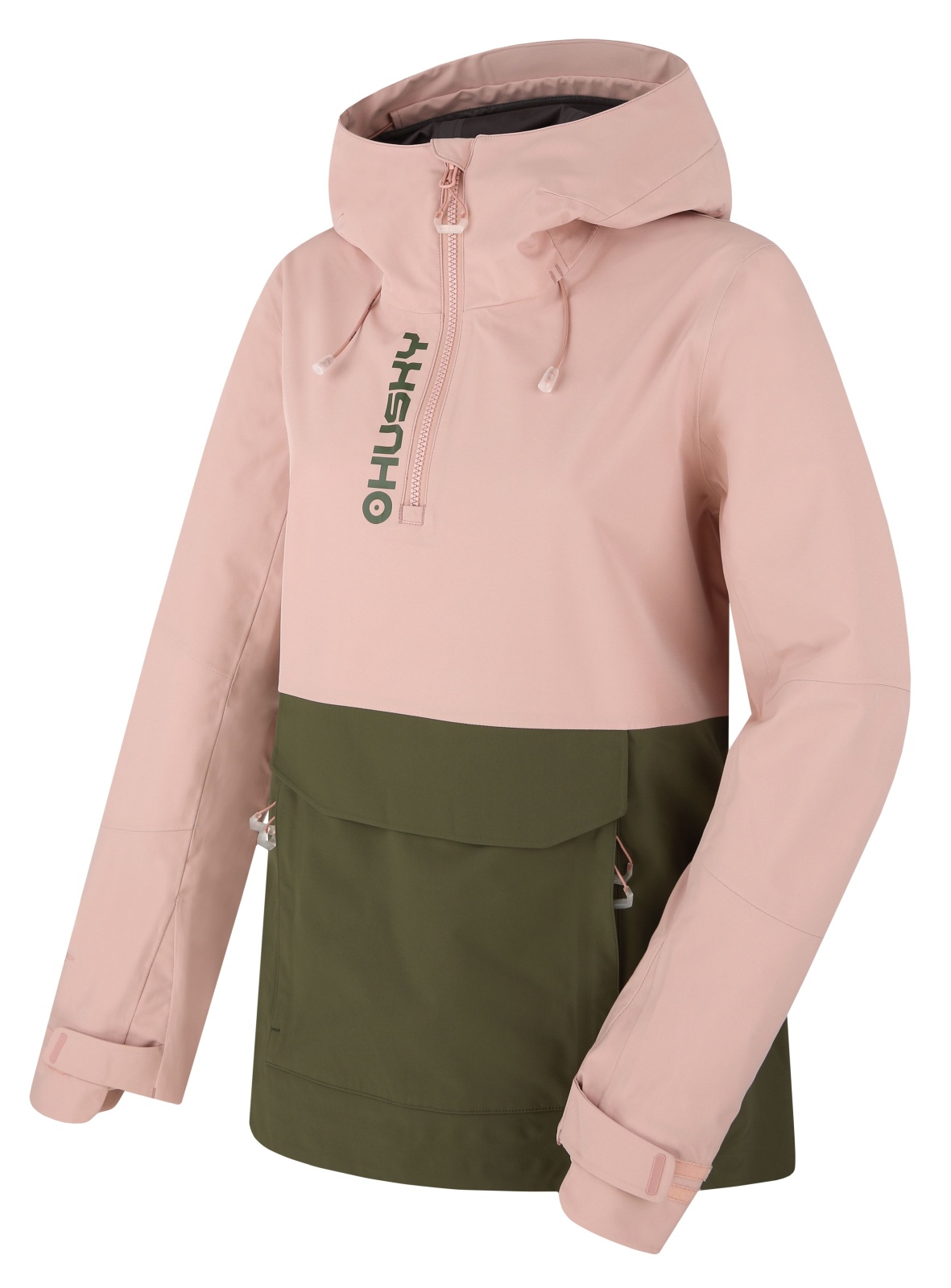 Husky Nabbi L S, lt. pink/khaki Dámská outdoor bunda