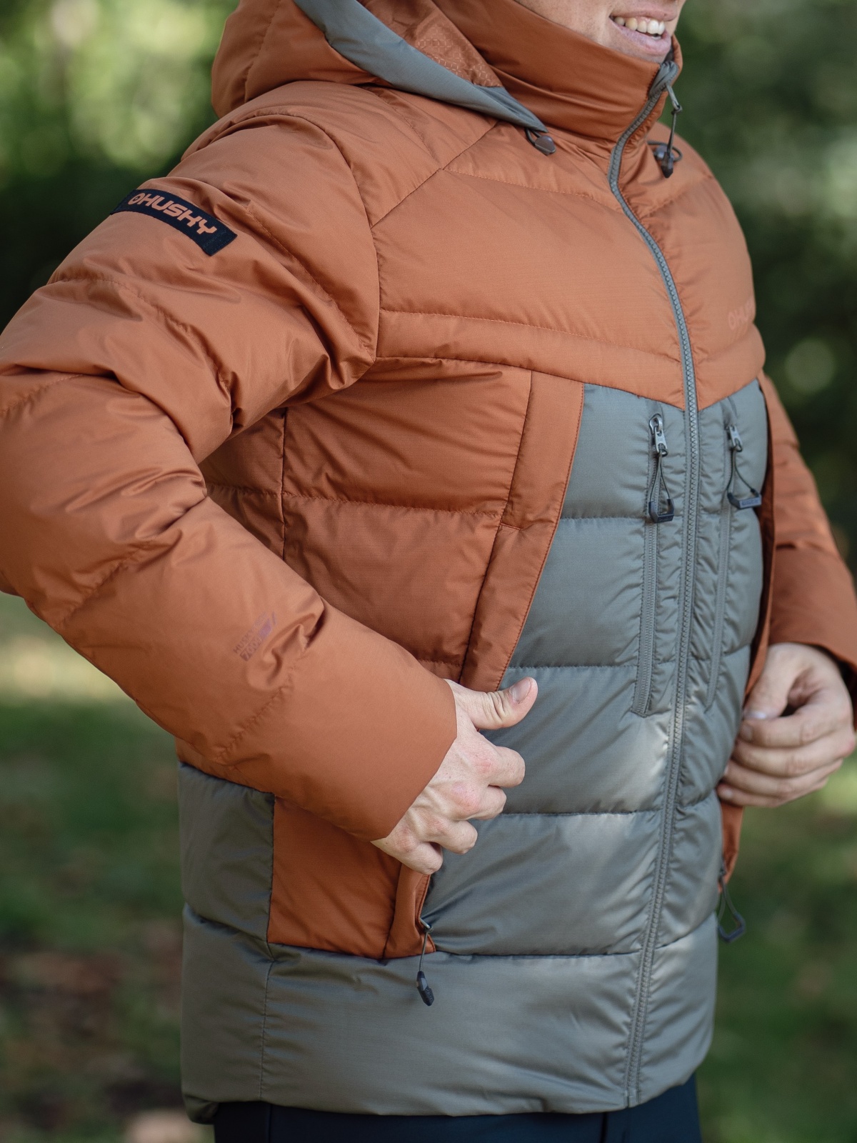 Husky Durra M M, brown/khaki Pánská péřová bunda (obrázek 5)