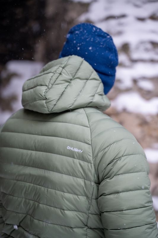 Husky Dreeser M XXL, khaki Pánská péřová bunda (obrázek 10)