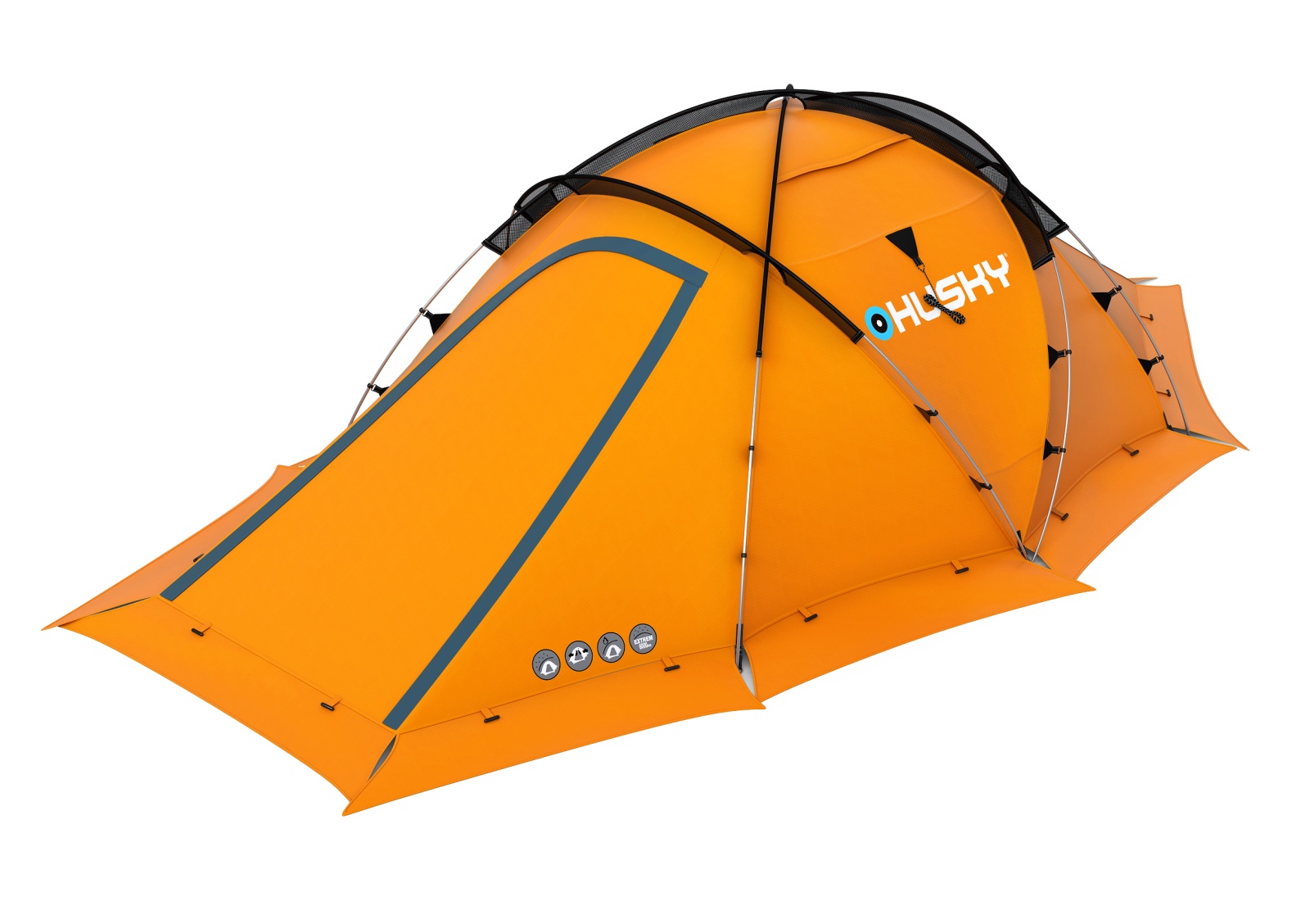 Husky Fighter 3-4 orange Expediční stan pro 3 osoby