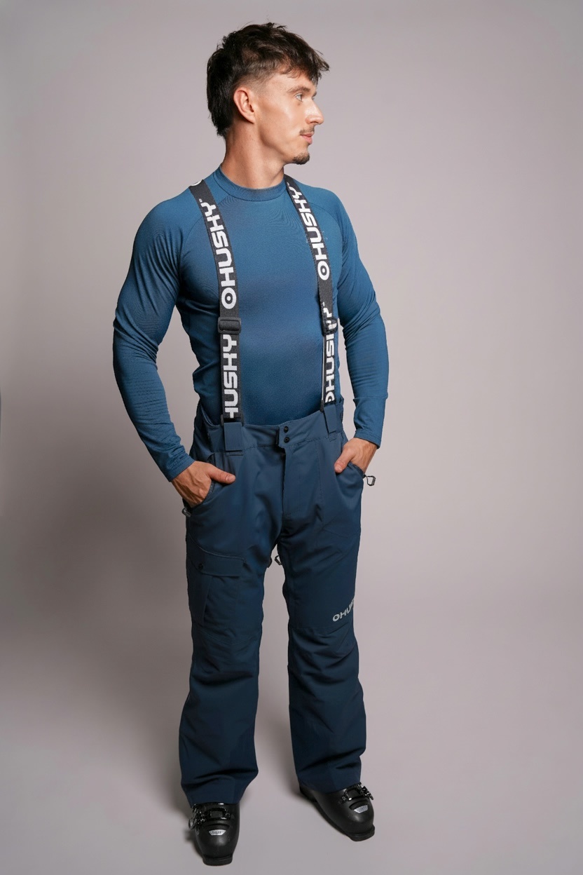 Husky Gili M XL, dark blue Pánské lyžařské kalhoty