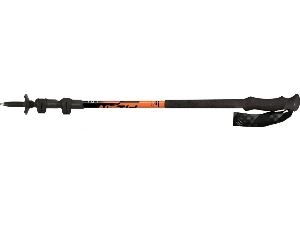 Fizan Elbrus černo-oranžová Trekové hole