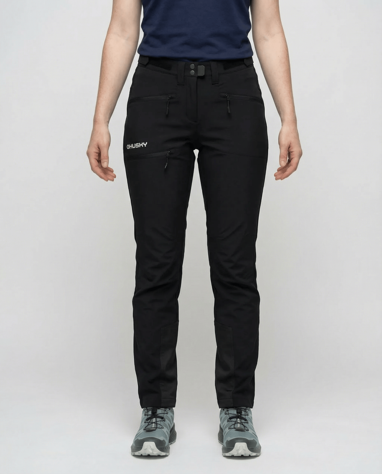 Husky Kabuki L L – long, black Dámské kalhoty