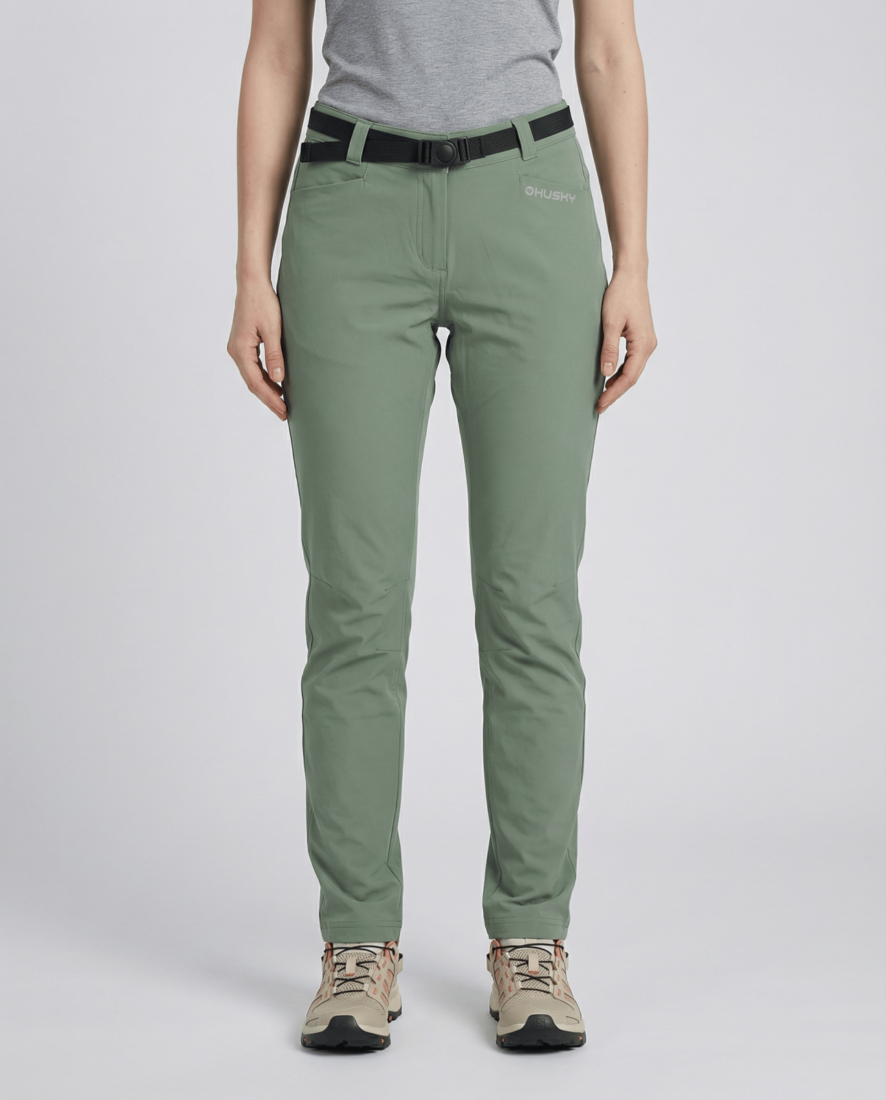 Husky Kone L L – long, green Dámské outdoor kalhoty