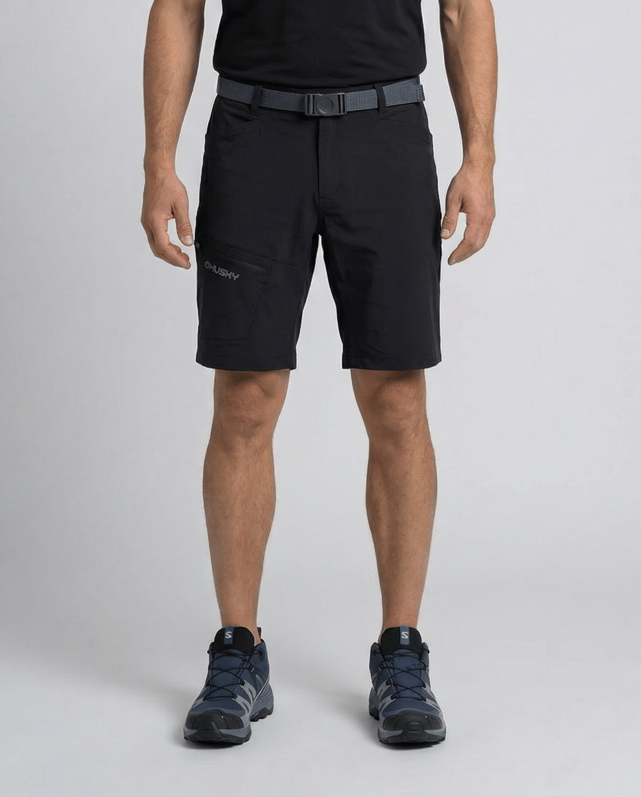 Husky Kiani M M, black Pánské kraťasy