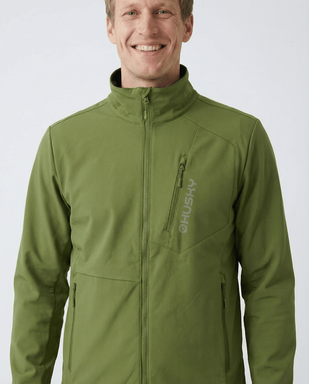 Husky Salfa M L, green Pánská softshell bunda (obrázek 4)