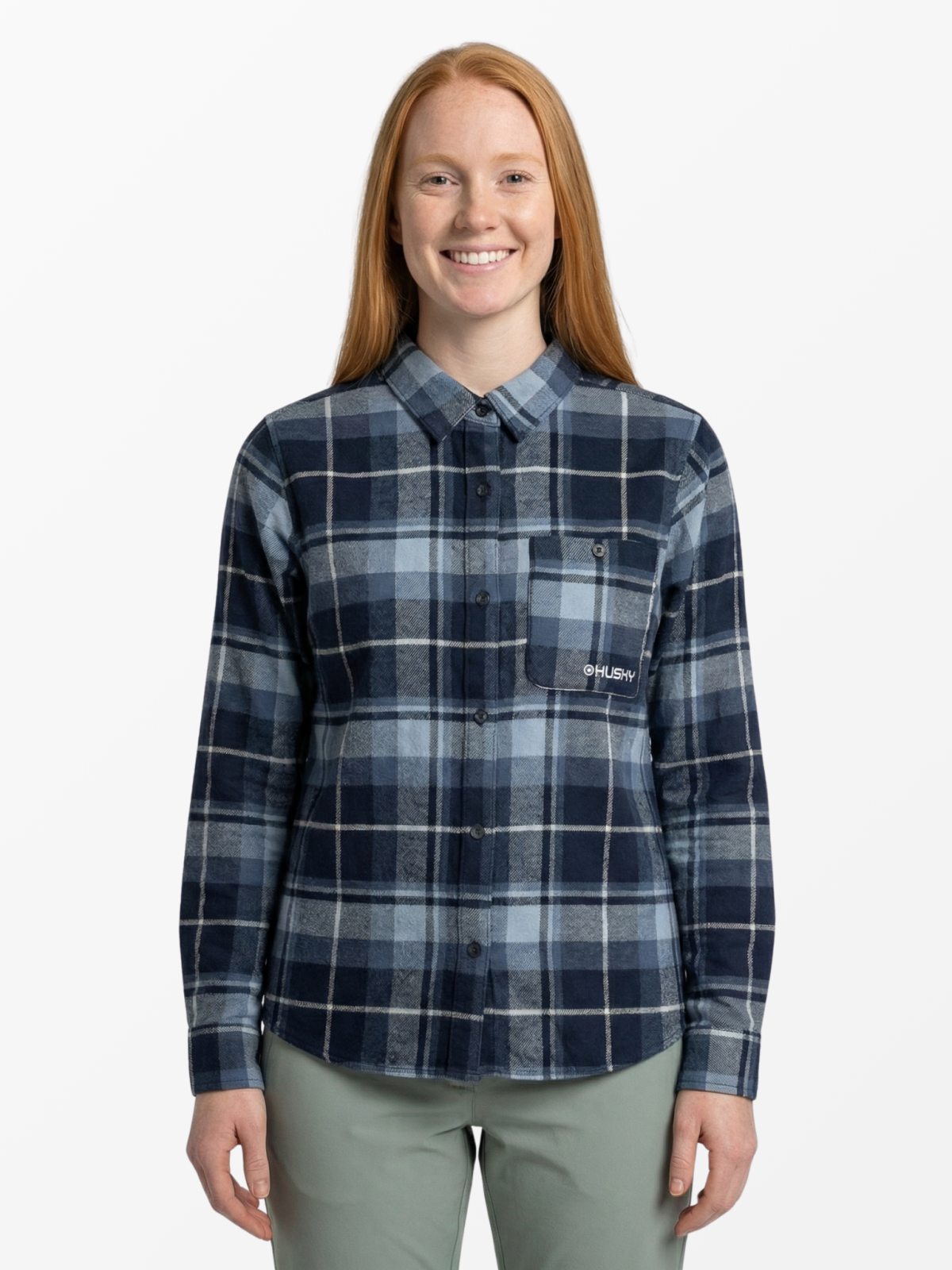 Husky Gaia L XXL, dark blue Dámská flanelová košile