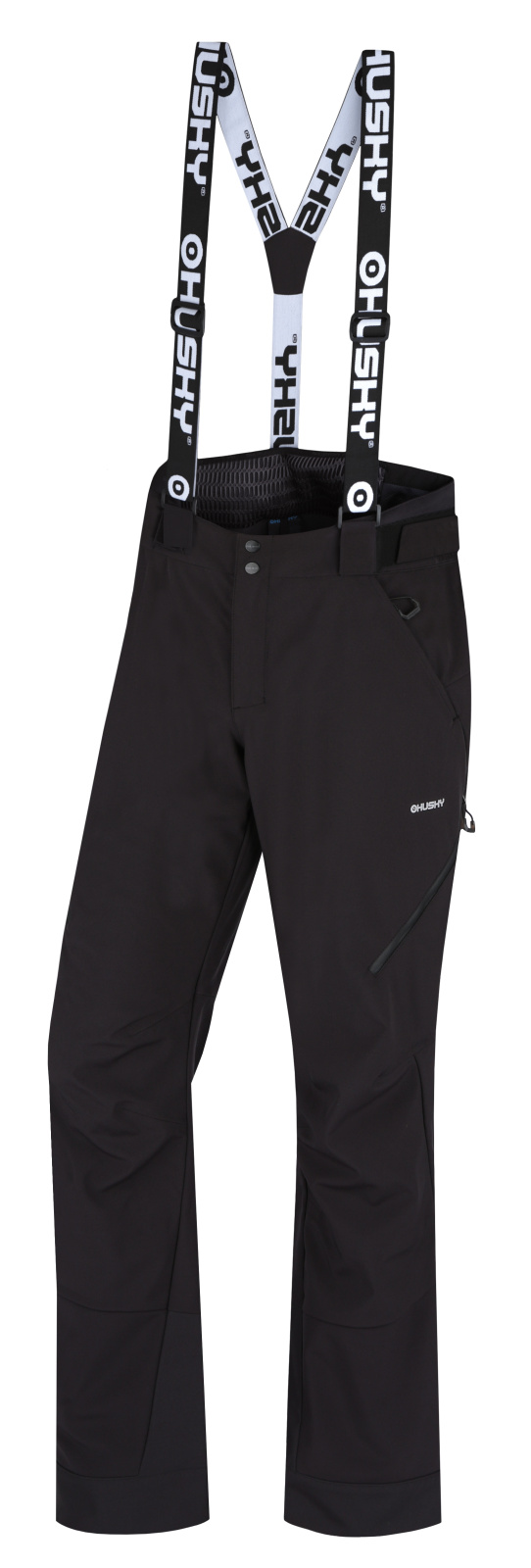 Levně Husky Galti M L, black Pánské lyžařské kalhoty