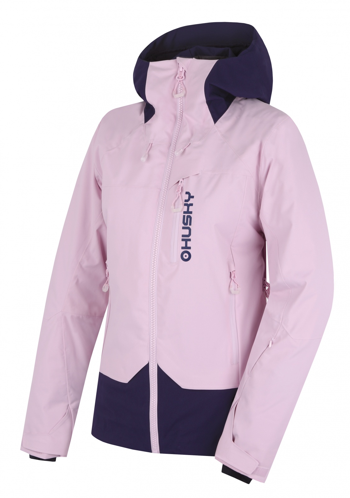 Husky Gambi L S, pink/blue Dámská lyžařská bunda