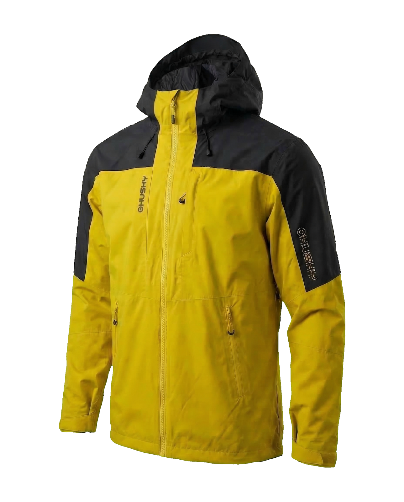 Husky Nickin M M, black/mustard Pánská hardshell bunda (obrázek 3)