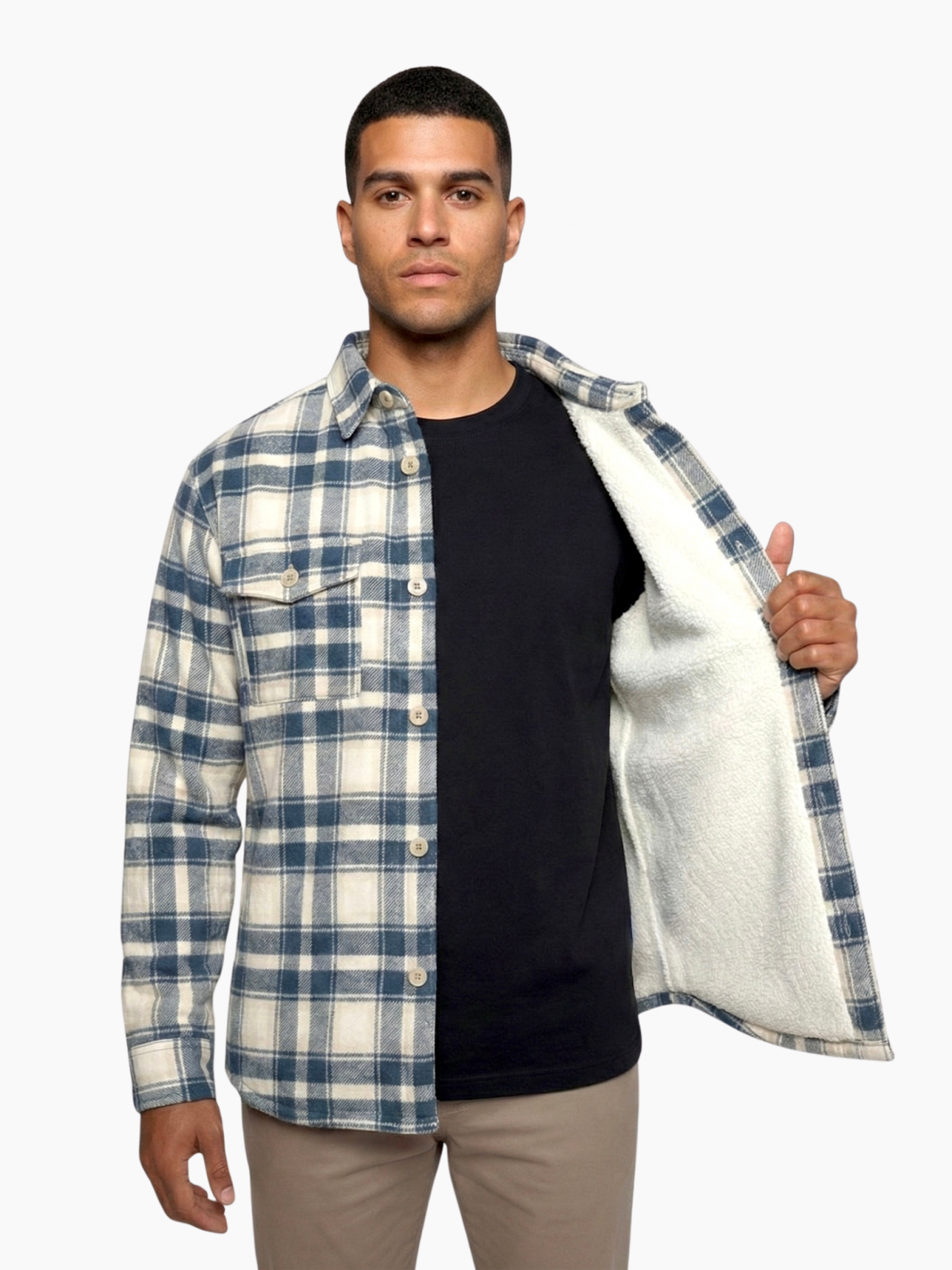 Husky Givi M XXXL, blue Pánská flanelová košile