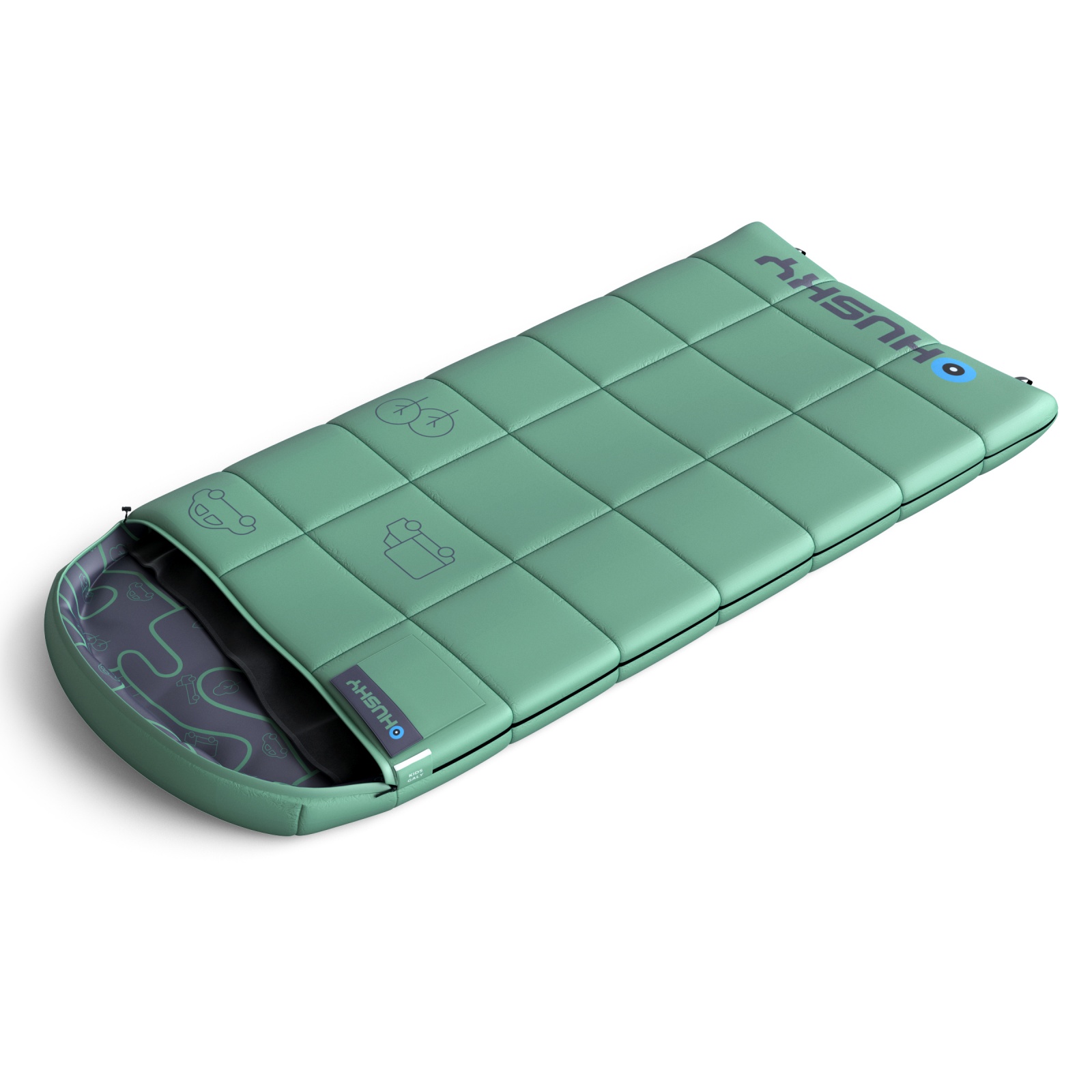 Husky Kids Gizmo -5°C green Dekový třísezónní dětský spacák (obrázek 4)