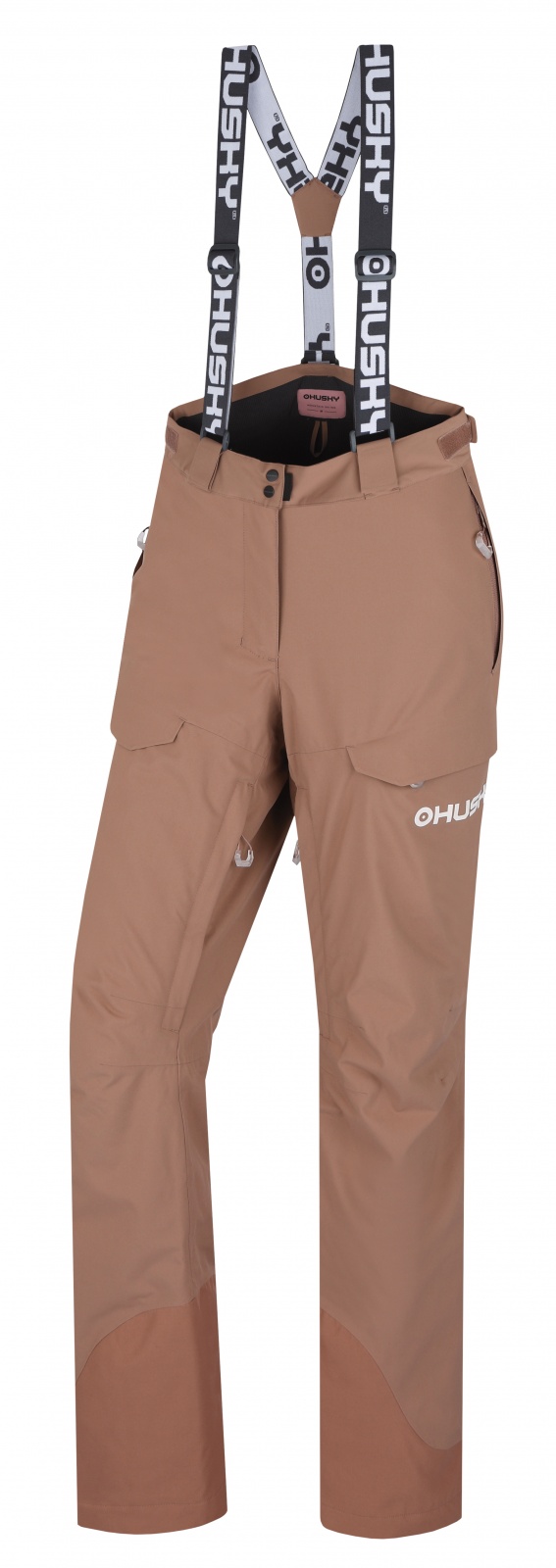 Husky Grati L M, brown Dámské lyžařské kalhoty