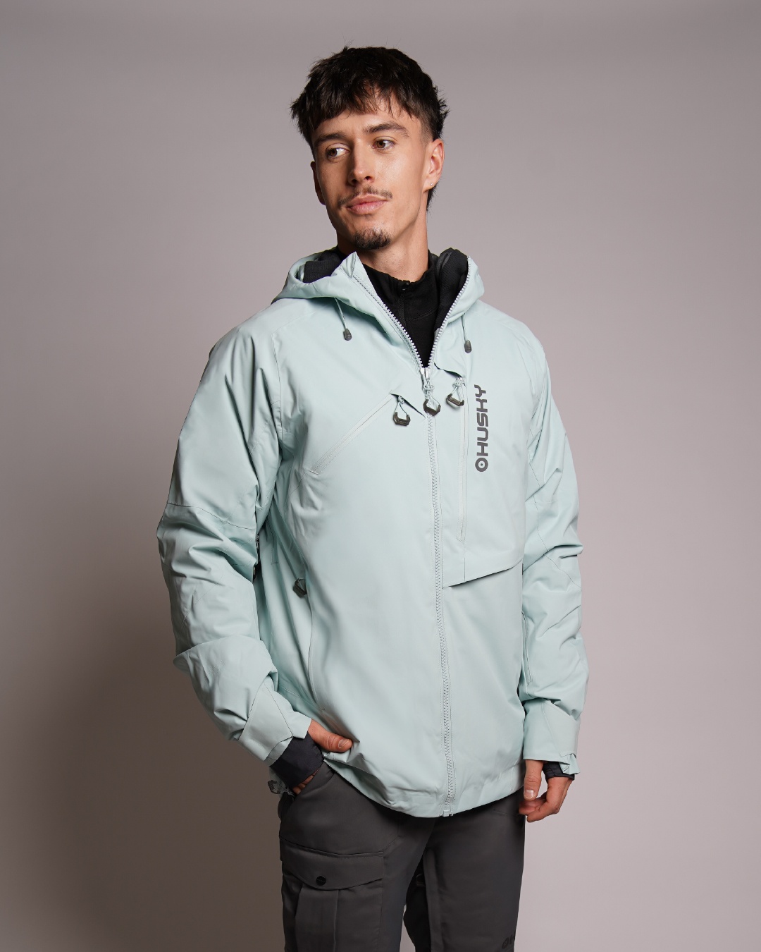 Husky Grut M XXL, faded mint Pánská lyžařská bunda