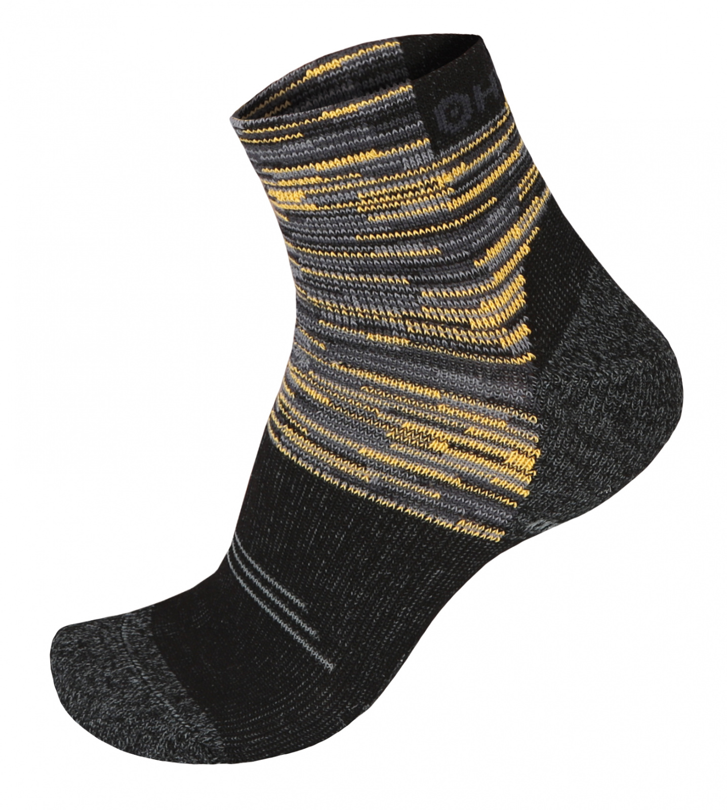 Levně Husky Hiking M (36-40), černá/žlutá Ponožky