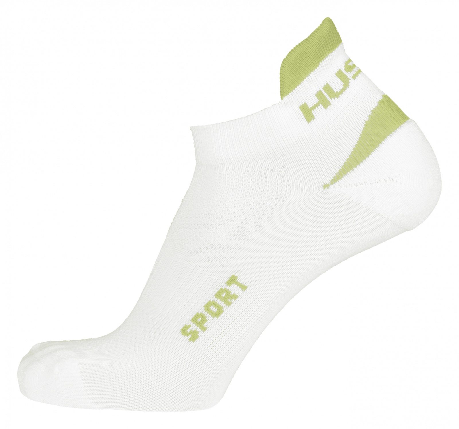 Husky Sport L (41-44), bílá/sv. zelená Ponožky