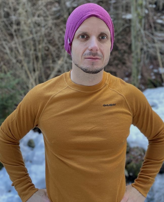 Husky Merhat light grey Merino čepice (obrázek 6)