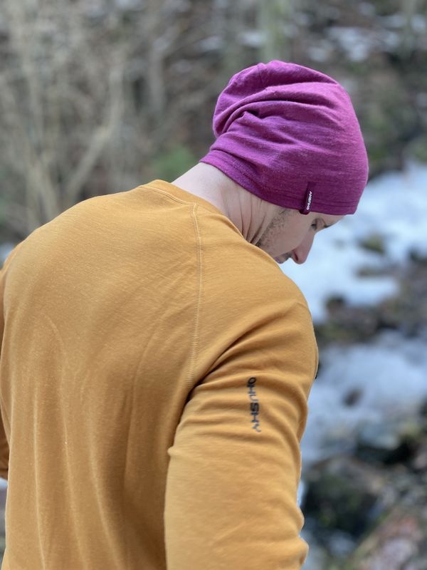 Husky Merhat light grey Merino čepice (obrázek 8)