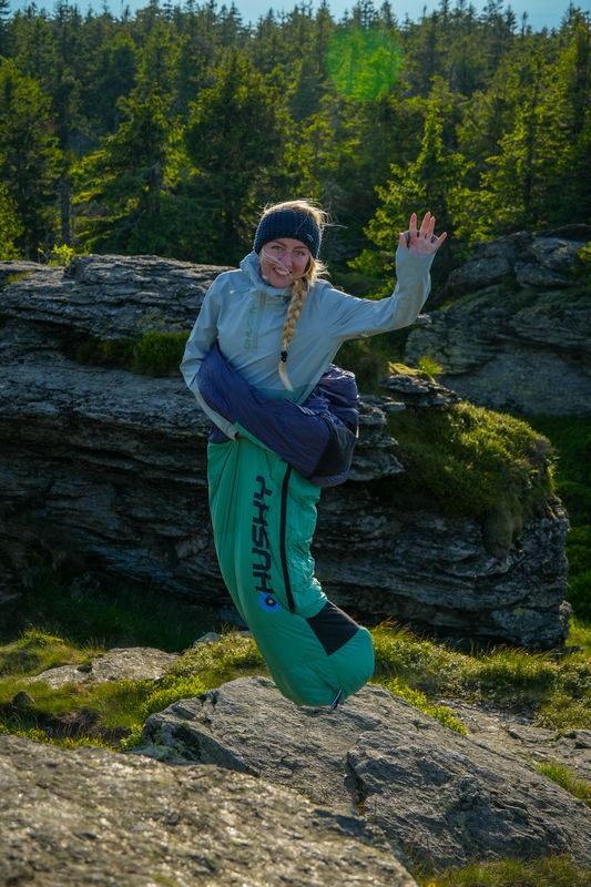 Husky Dinis -10°C blue/mint Péřový třísezónní spacák (obrázek 10)