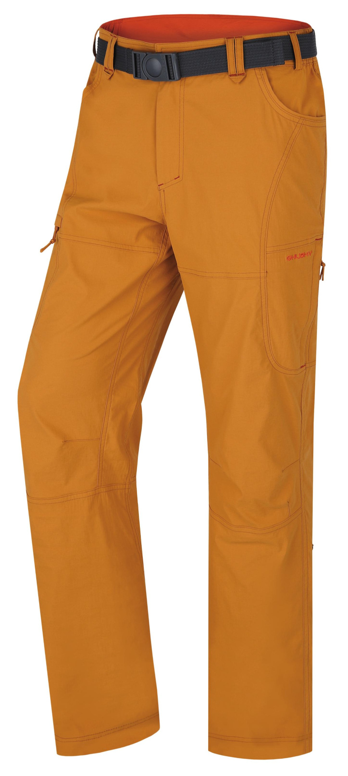 Levně Husky Kahula M L, mustard Pánské outdoor kalhoty