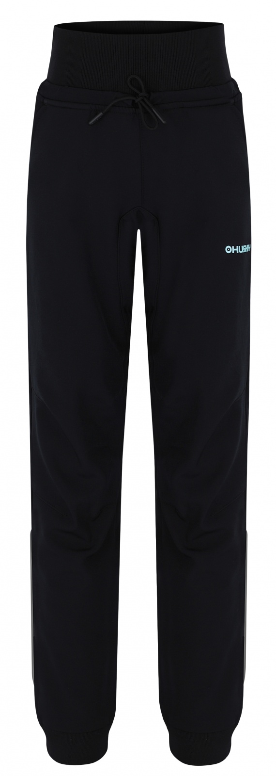 Husky Kanto K 128, black Dětské softshell kalhoty