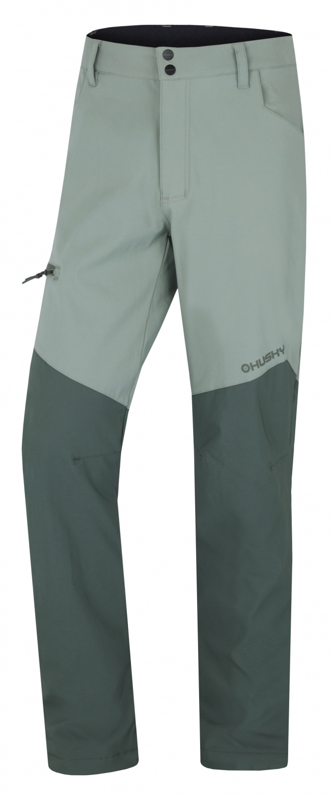 Husky Kavia M XXL, green Pánské softshellové kalhoty