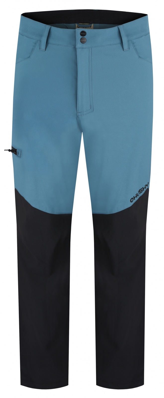 Husky Kavia M S, turquoise/black Pánské softshellové kalhoty (obrázek 3)